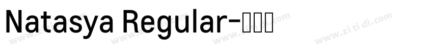 Natasya Regular字体转换